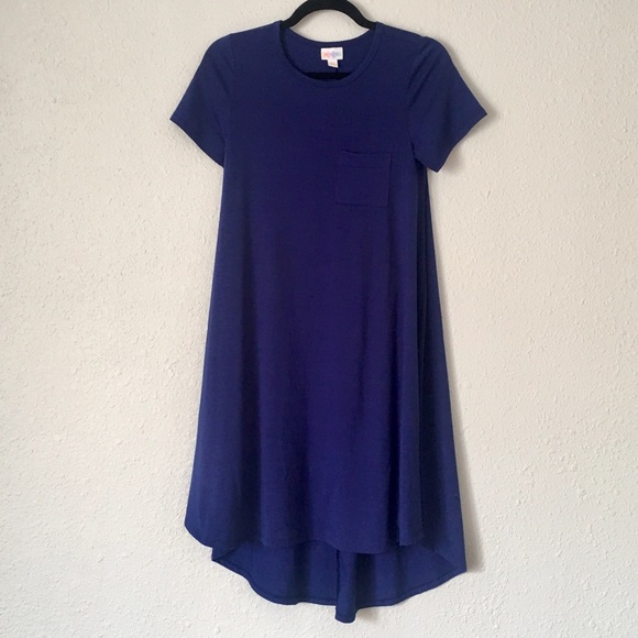 LuLaRoe Dresses & Skirts - LuLaRoe Flowy XXS Blue Carly Hi-Lo Dress